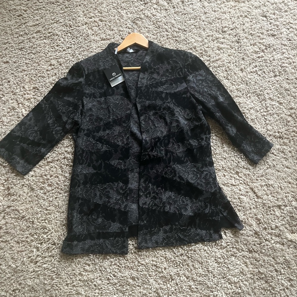 L Ming Wang black and silver jacket